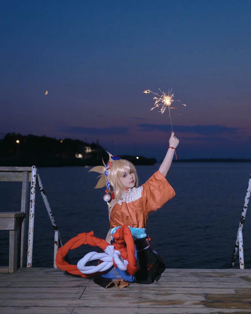 hình ảnh yoimiya cosplay đấng yêu nhất