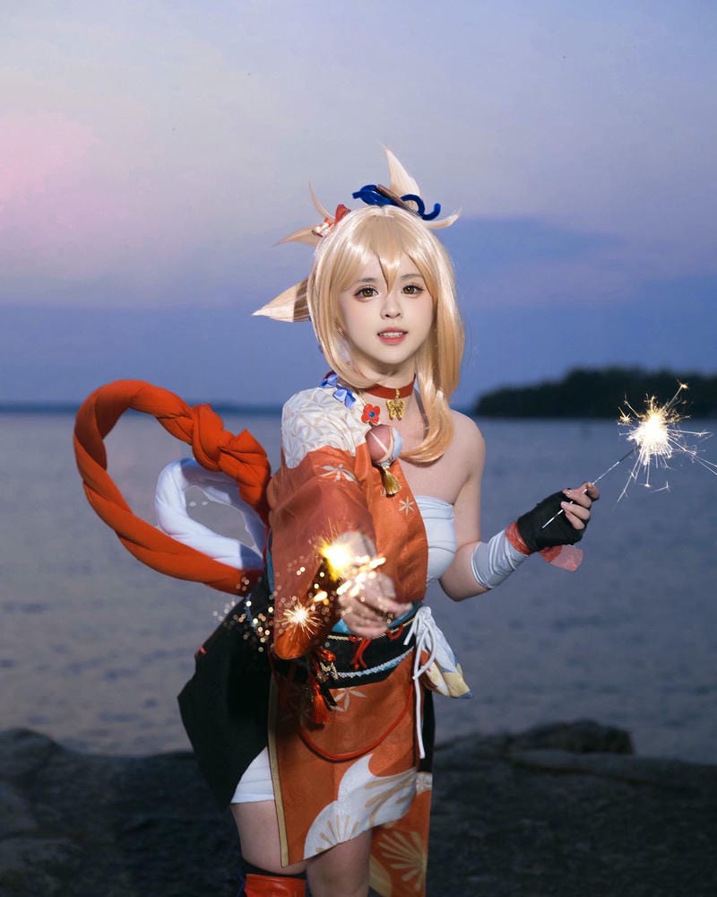 hình ảnh yoimiya cosplay đẹp nhất