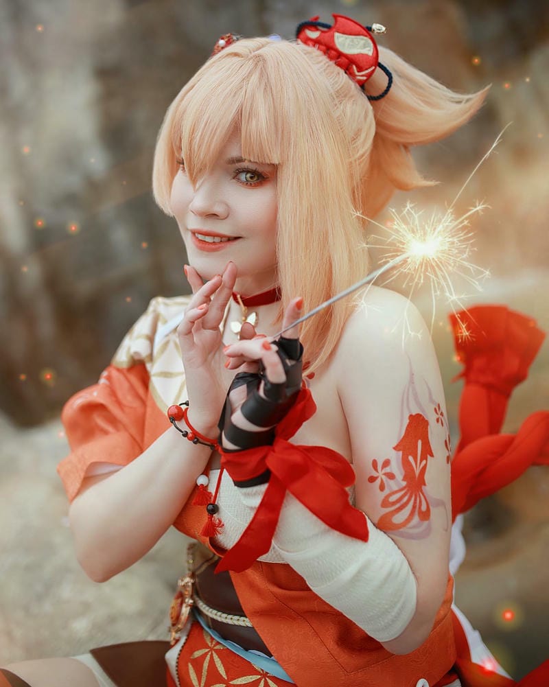 yoimiya cosplay siêu đẹp