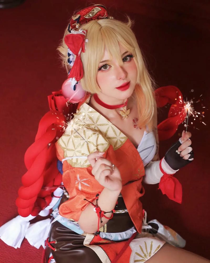 yoimiya cosplay xinh